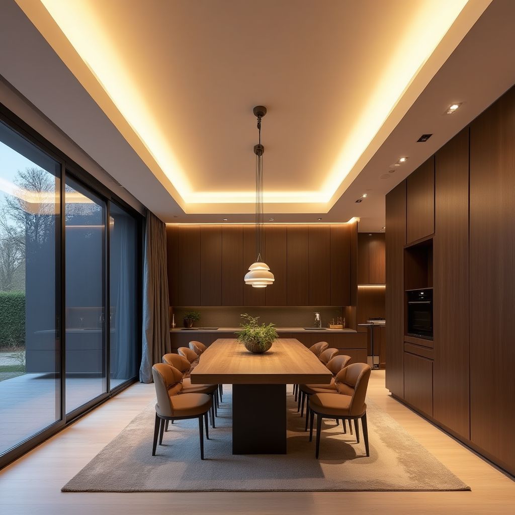 LED-Spanndecken mit integrierter Beleuchtung